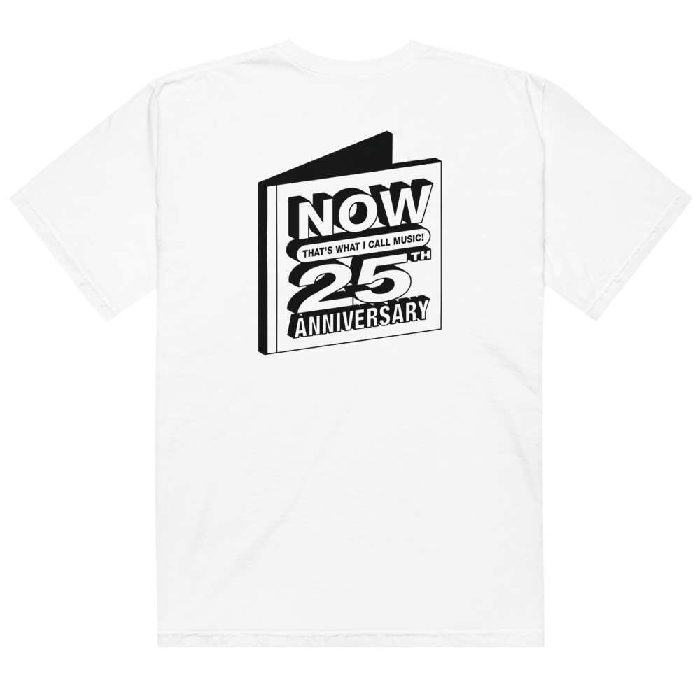 NOW That’s What I Call Music 25 Years Vinyl White T-Shirt