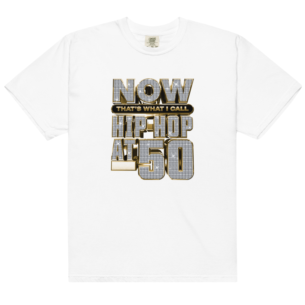 NOW Hip Hop 50 Diamonds on White T-Shirt