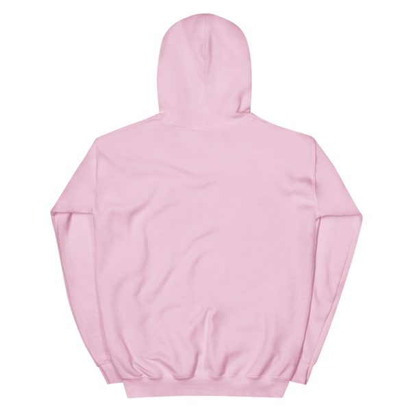 Pink hoodie front and discount back
