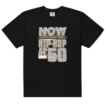 NOW Hip Hop 50 Diamonds on Black T-Shirt