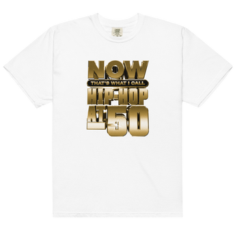 NOW Hip Hop 50 Gold on White T-Shirt
